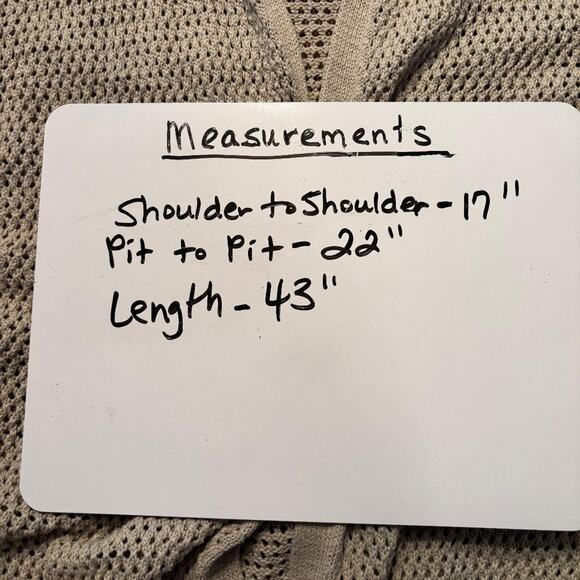 Universal Thread Maxi Open Knit Open Cardigan Beige Womens Size XXL Boho Peasant - Picture 5 of 6